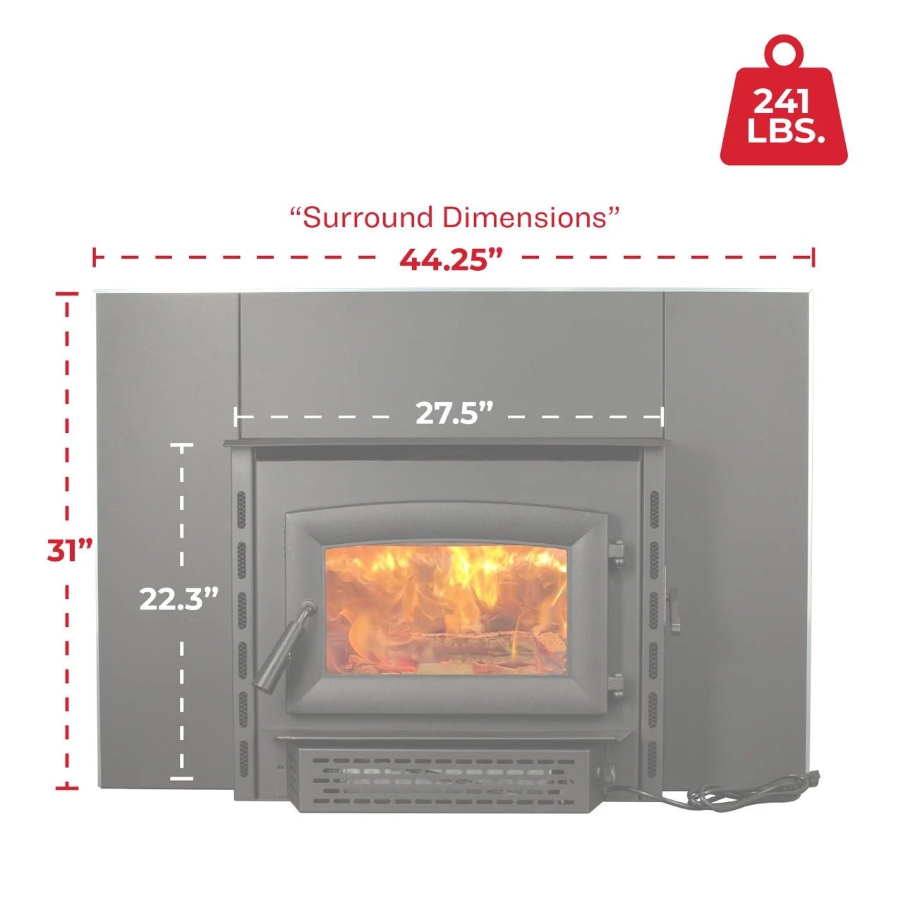Ashley Hearth AW1820E EPA Certified 1,200 sq. ft. Wood Stove Insert with Blower New - Image 9