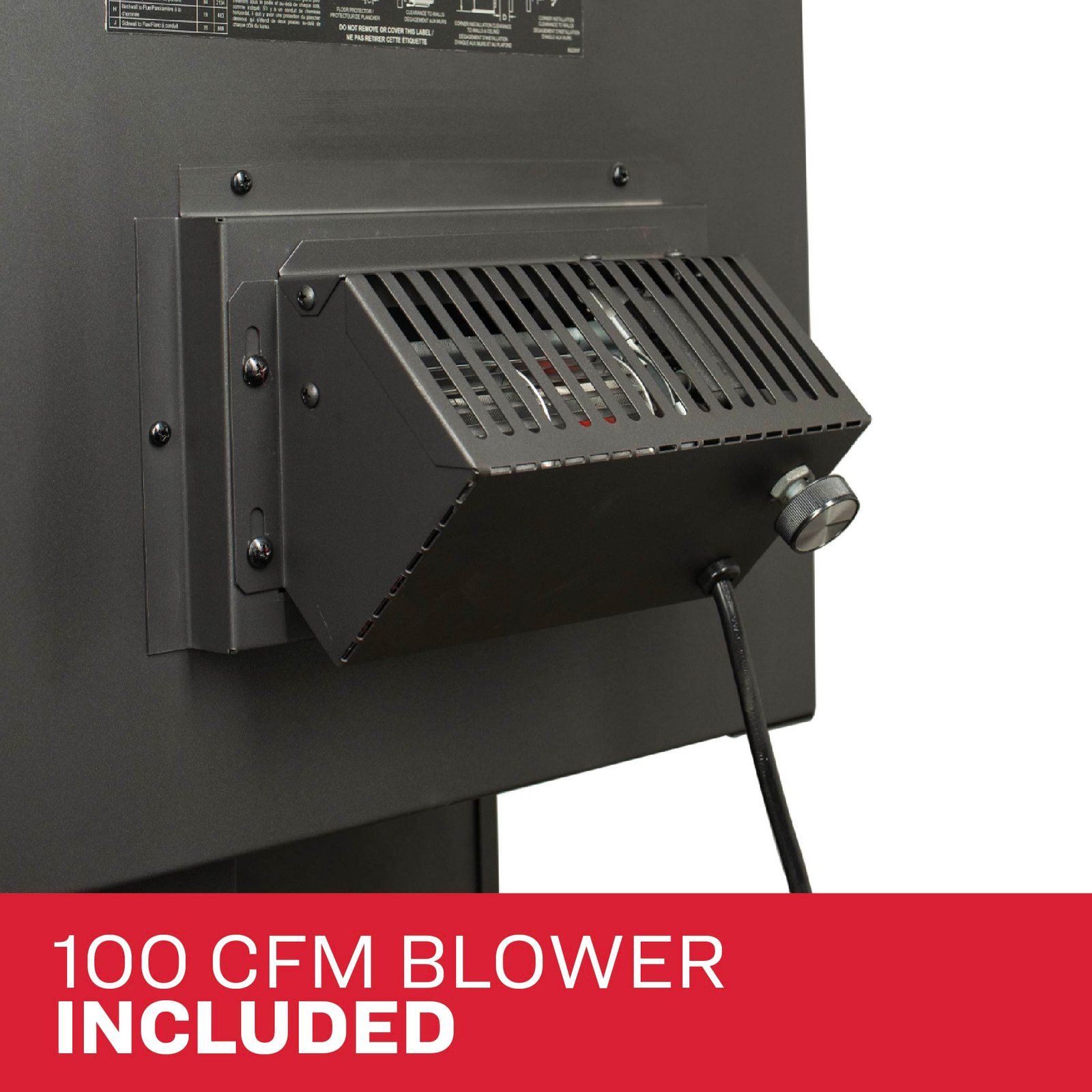 Ashley Hearth AW3200E-P EPA Certified 3,200 sq. ft. Large Pedestal Wood Stove with Blower New - Image 5