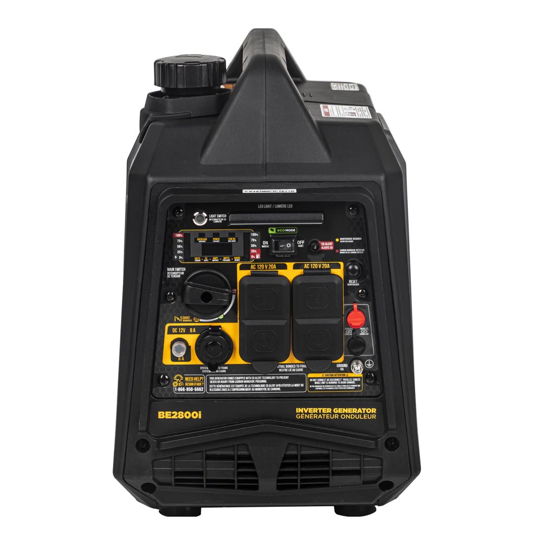 BE 2500W/2800W Inverter Generator Low THD Gas Powerease Engine Recoil Start New - Image 5