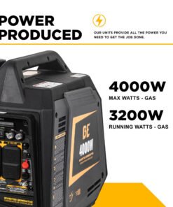 Alternative view of BE 3200W/4000W Inverter Generator Low THD Gas Powerease Engine Recoil Start New