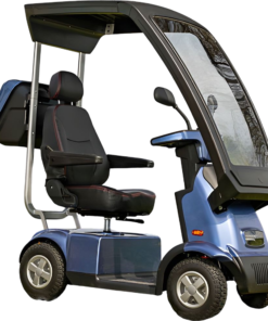 Alternative view of Afikim Afiscooter C4 4-Wheel Electric Mobility Scooter Blue New