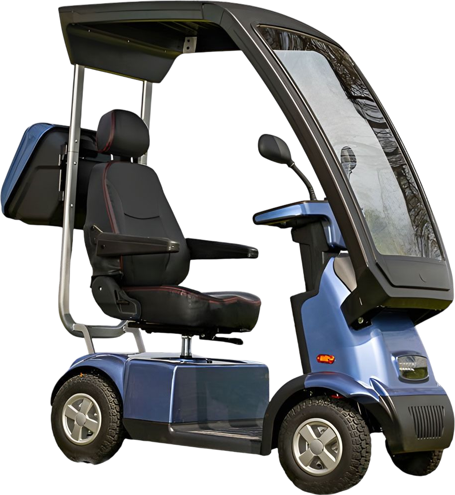 Afikim Afiscooter C4 4-Wheel Electric Mobility Scooter Blue New - Image 2