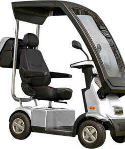 Alternative view of Afikim Afiscooter C4 4-Wheel Electric Mobility Scooter Silver New