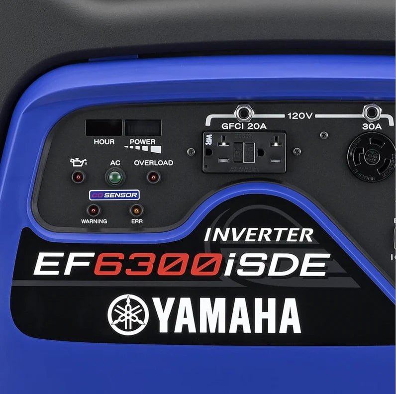 Yamaha EF6300ISDE 5500W/6300W 120/240V Electric Start Gas Inverter Generator With CO Sensor Scratch & Dent - Image 4