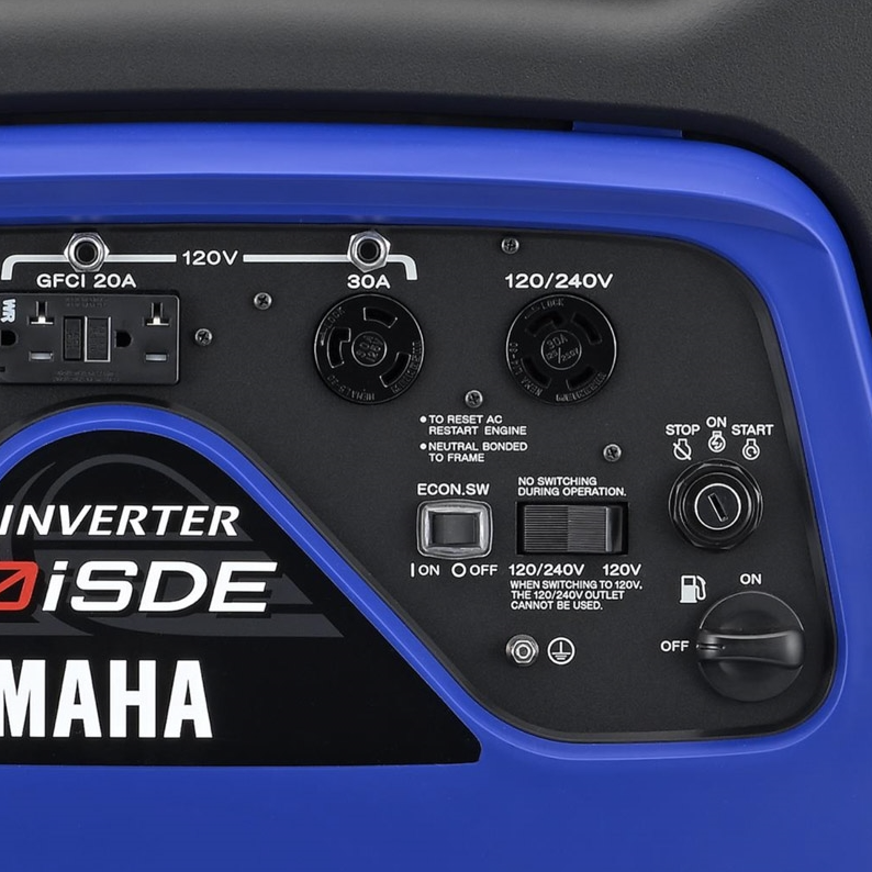 Yamaha EF6300ISDE 5500W/6300W 120/240V Electric Start Gas Inverter Generator With CO Sensor New - Image 5