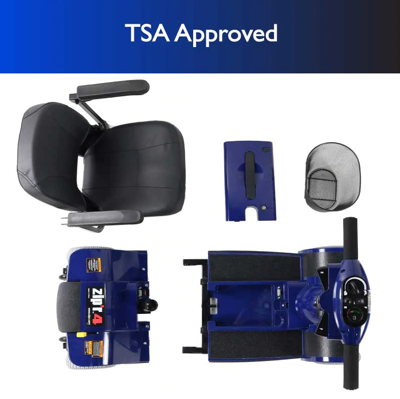 New Zip'r 4 Travel Mobility Scooter Blue New - Image 7
