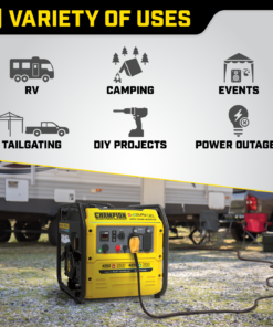 Alternative view of Champion 200977 3500W/4250W Generator Dual Fuel Inverter Open Frame New