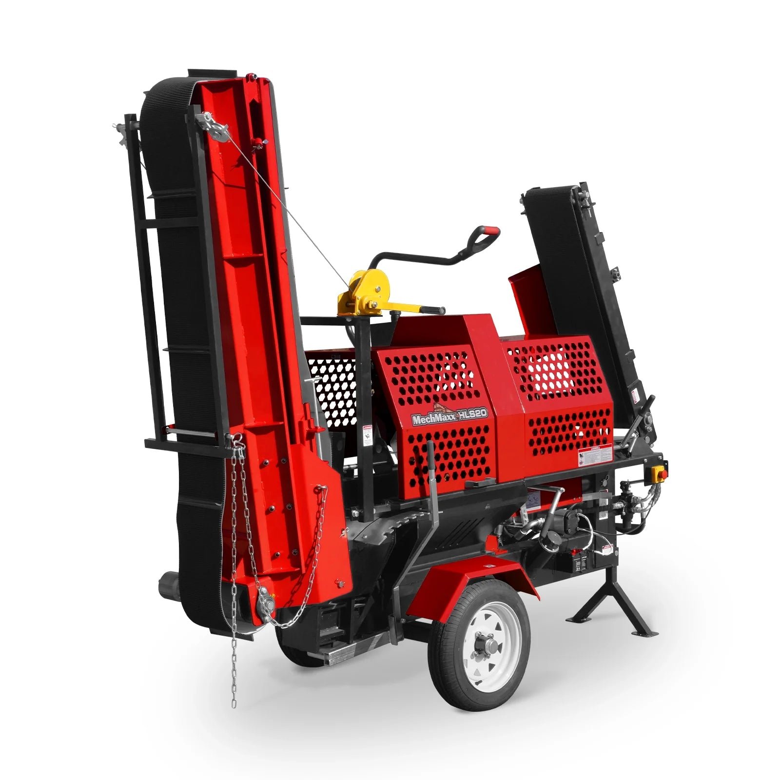 MechMaxx HLS20 Log Splitter Honda GX390 Firewood Processor w/ Conveyor 20 Ton 24" x 15" Log Capacity 18" Chainsaw New - Image 14