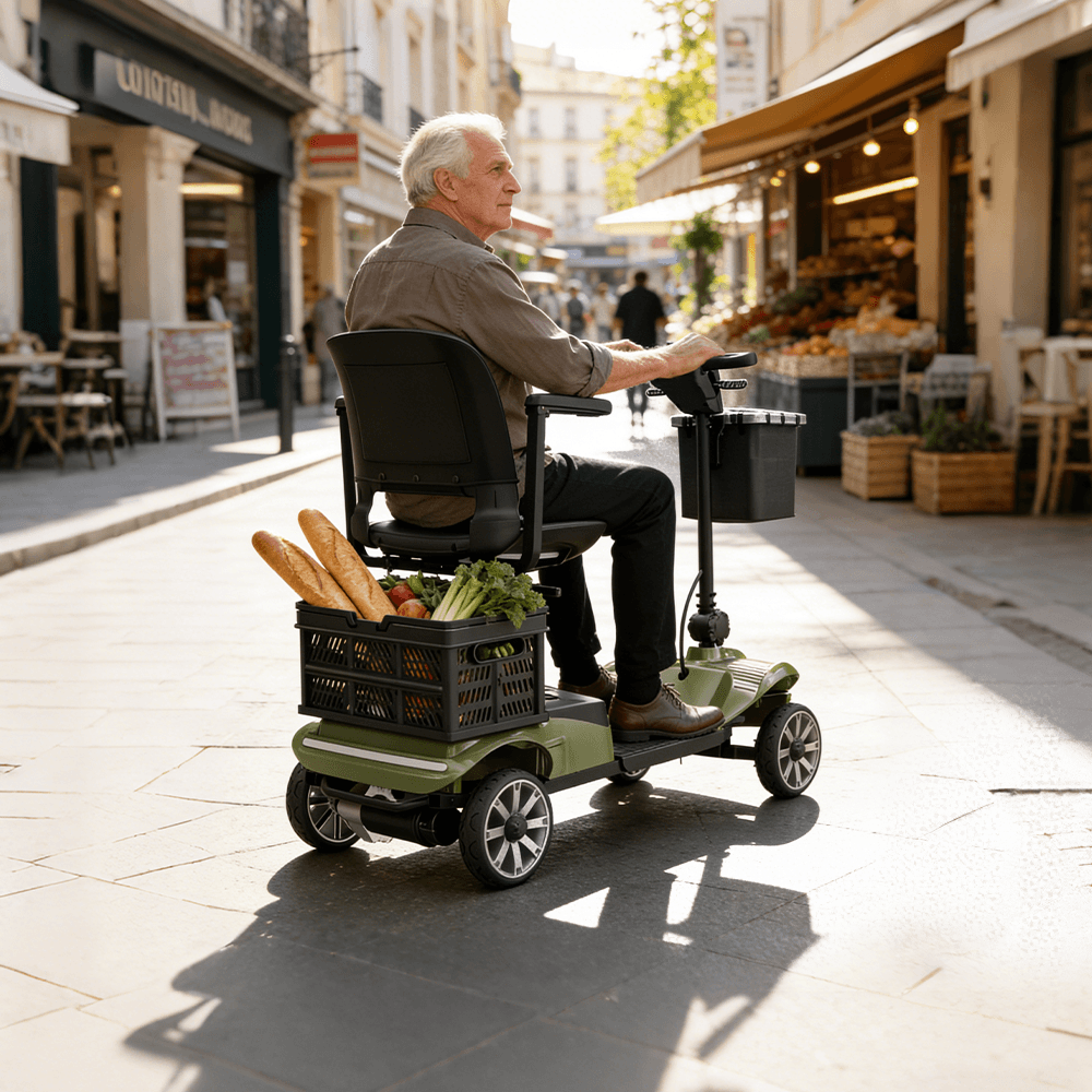 Vocic D35 Mobility Scooter with Shopping Cart 21 Mile Range 3.7 MPH 250W New - Image 4