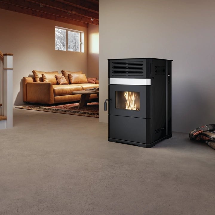 Drolet ECO-65R 2,600 Sq. Ft. Bottom Feed Pellet Stove 125 lb Hopper With Blower New - Image 2