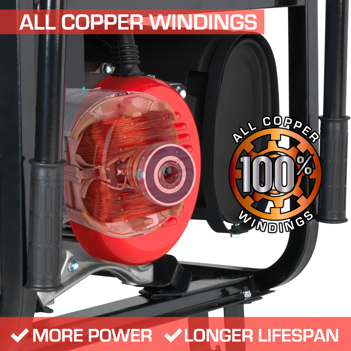 DuroMax / DuroStar DS13000EH 10500W/13000W Electric Start Dual Fuel Generator New (Red Version of XP13000EH) - Image 6