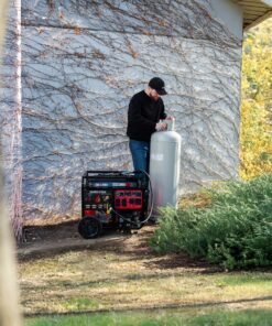 Alternative view of DuroStar DS13000MXT 10500W/13000W Generator Tri Fuel Gas Propane Natural Gas 50 Amp CO Alert Remote Start New