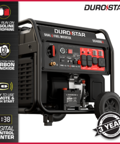 Alternative view of DuroStar DS14000iX 11000W/14000W Generator Dual Fuel Gas Propane 50A Low THD Inverter Remote Start New