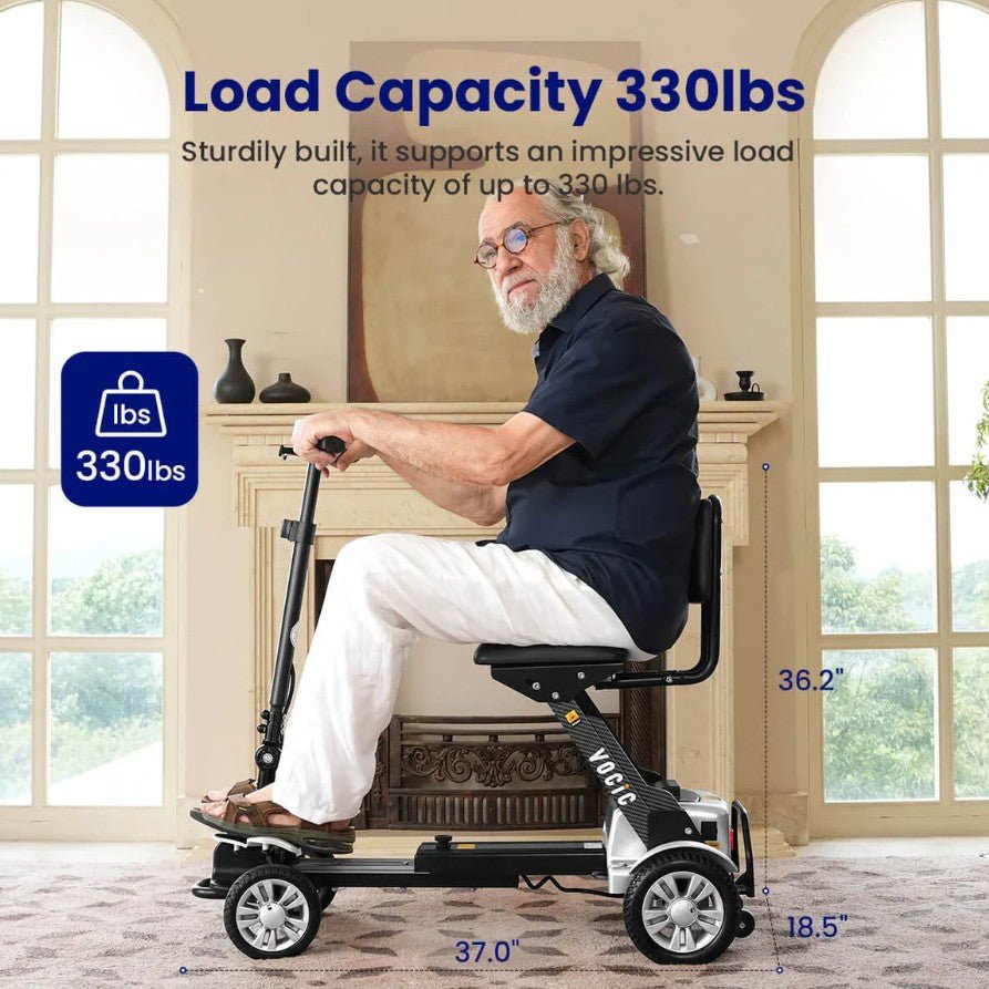 Vocic D71 Carbon Fiber Mobility Scooter Ultra-Lightweight Foldable 24V 180W 3.7 MPH New - Image 7