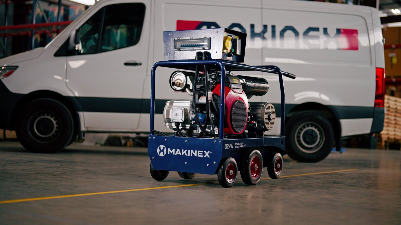 Makinex 25000W/30000W Generator 480V Dual Phase Gas Honda GX690 Engine Electric Start New - Image 2
