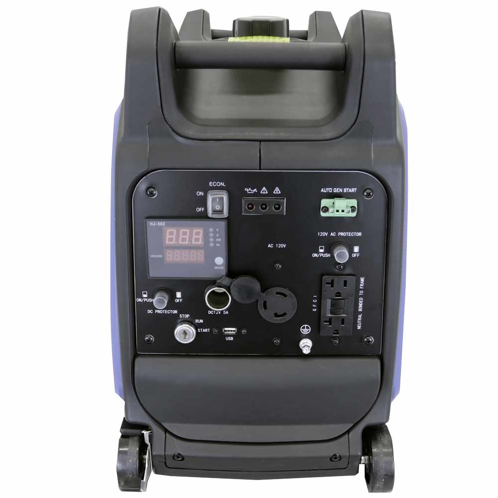 Aims GEN3200W120V 2800W/3200W Generator Gas 30 Amp Low THD Inverter Electric Start Scratch and Dent - Image 2
