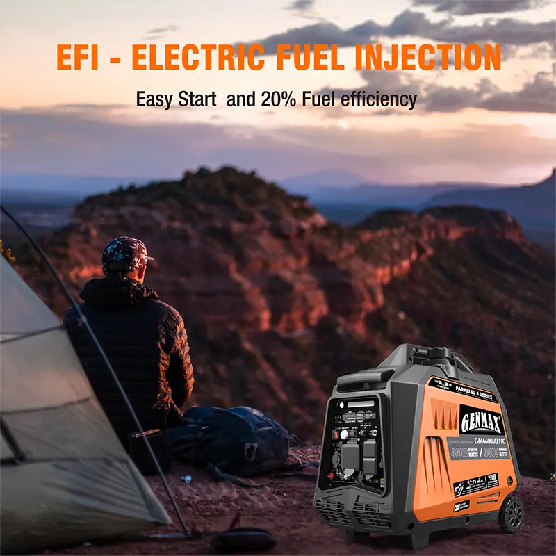 GENMAX GM4600iAEFIC 3800W/4600W Generator Gas Inverter CO Alert Remote Start New - Image 3