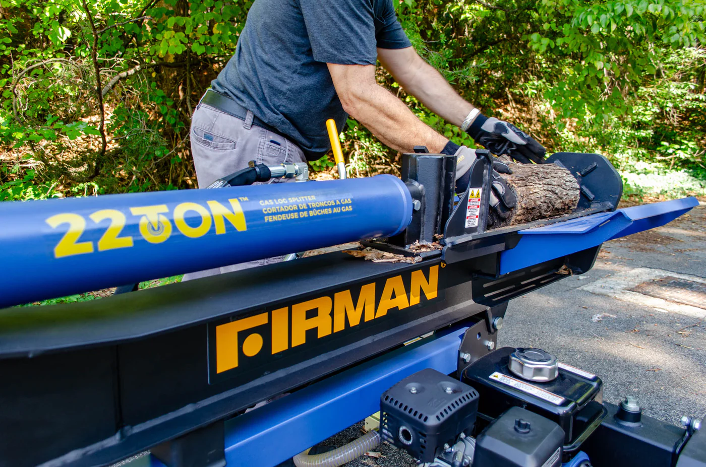 Firman GS2201 Gas Portable Log Splitter 22-Ton Vertical/Horizontal 196cc 6.5HP with Auto Return New - Image 7