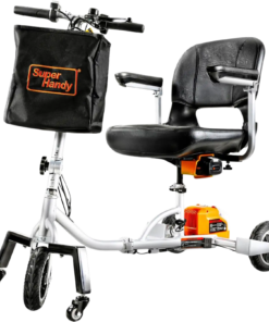 Super Handy GUT140 Passport Plus 48V 3-Wheeled Lightweight Long Range with Extra Battery Folding Mobility Scooter New