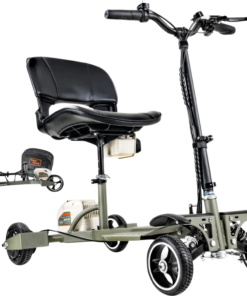 Super Handy GUT164 GUT165 Passport Pro Mobility Scooter 4 Wheel Foldable 48V 2Ah 330 lbs. Capacity 3.7 MPH 6.5 Mile New