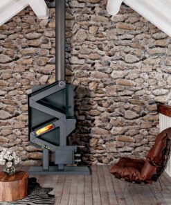 Alternative view of US Stove The WiseWay Pellet Stove 2,000 sq. ft. Non-Electric GW1949 New