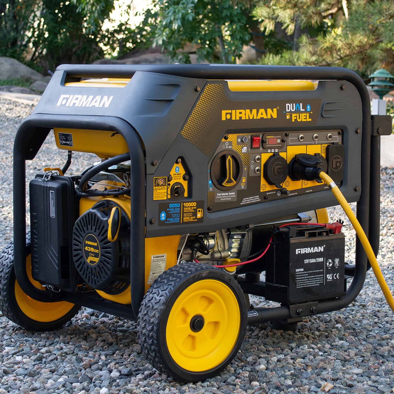 Firman H08051 8000W/10000W Electric Start Dual Fuel Gas Propane Generator New - Image 6