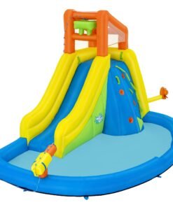 H2OGO! Mount Splashblast Mega Water Park -Inflatable Pool, Slide & Climbing Wall