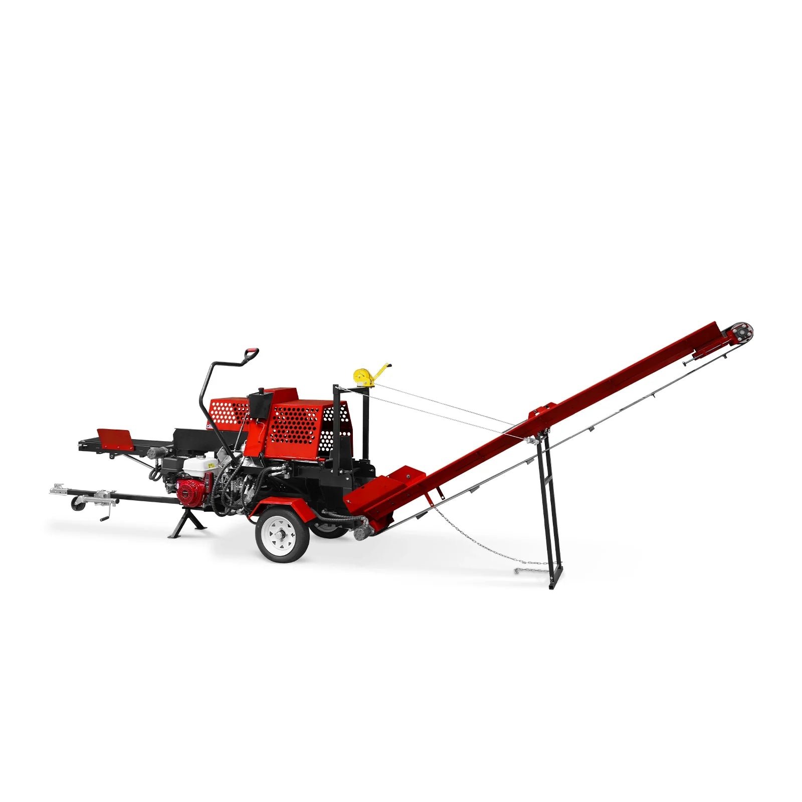 MechMaxx HLS20 Log Splitter Honda GX390 Firewood Processor w/ Conveyor 20 Ton 24" x 15" Log Capacity 18" Chainsaw New - Image 2