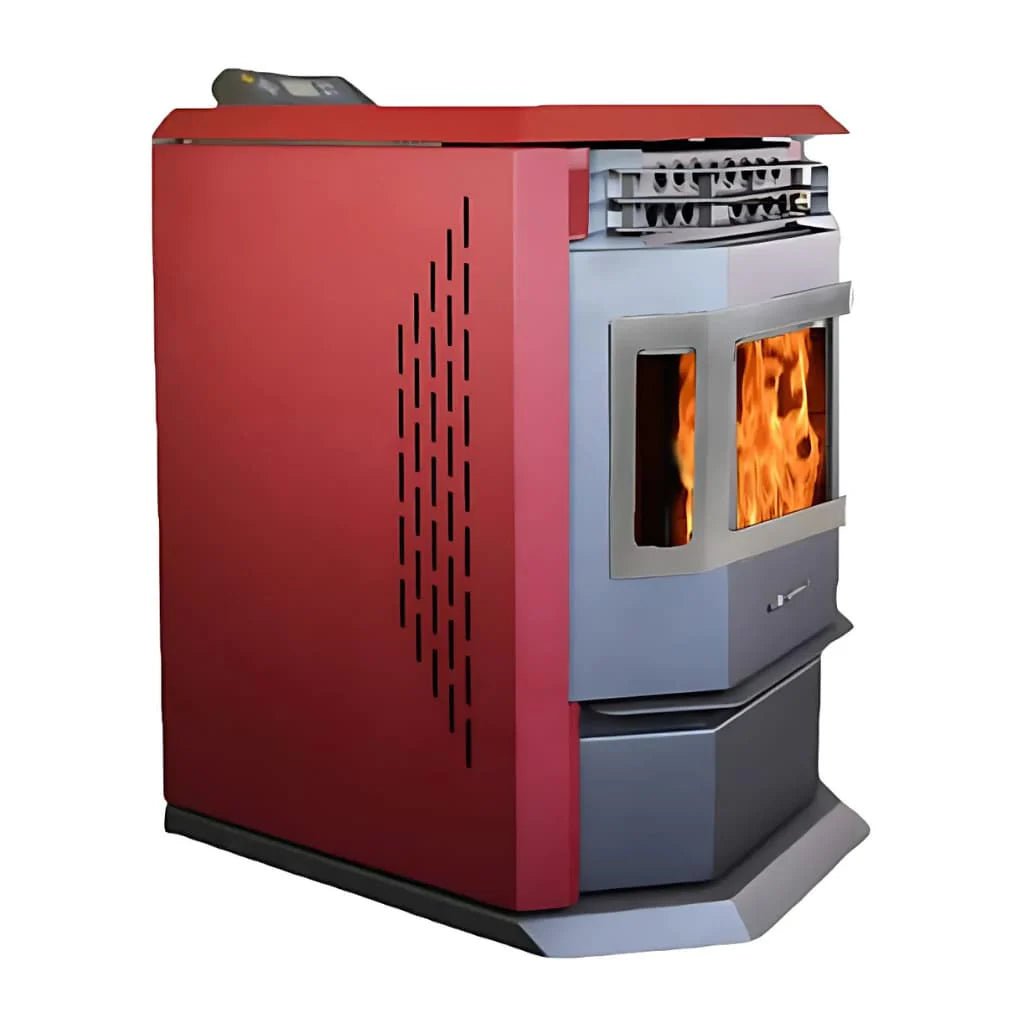ComfortBilt HP22-SS 2,800 sq. ft. EPA Certified Auto Ignition Pellet Stove 55lb Hopper Burgundy New - Image 2