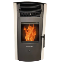 ComfortBilt HP50 2,200 sq. ft. EPA Certified Pellet Stove with Auto Ignition and 47 lb Hopper Arctic White New