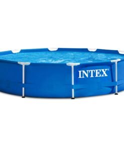 Intex 10 Foot x 30 Inch Above Ground Round Swimming Pool, (Pump Not Included) - 10'