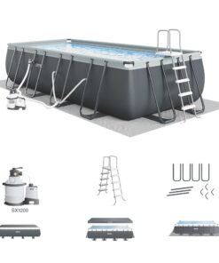 Intex 18' x 9' x 52" Ultra XTR Rectangular Frame Swimming Pool Set with Pump