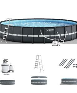 Intex 18Ft x 52In Ultra XTR Frame Round Above Ground Swimming Pool Set with Pump - 18 x 18 x 4.3 feet