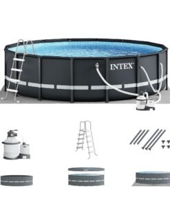 Intex Ultra XTR 16ft x 48in Outdoor Frame Above Ground Swimming Pool Set w/ Pump