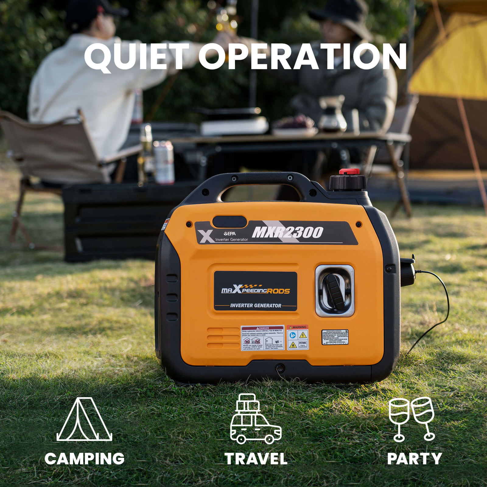 Maxpeedingrods MXR2300-CA Inverter Generator 1800W/2300W Low THD Parallel Ready Gas New Canada Only - Image 4
