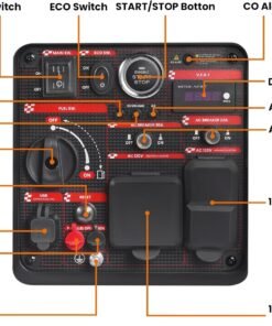 Alternative view of Maxpeedingrods MXR4800IE-US 3800W/4800W Generator Gas Low THD Inverter CO Alert Remote Start New