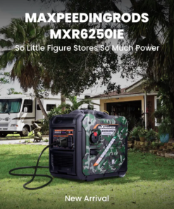 Alternative view of Maxpeedingrods MXR6250IE-US Inverter Generator 5000W/5500W Low THD Electric Start RV Ready and CO Alert Gas New