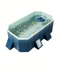 PVC Folding Pool Non-Inflatable for Outdoor Patio Beach Garden