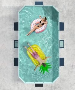 PVC Folding Pool Non-Inflatable for Outdoor Patio Beach Garden