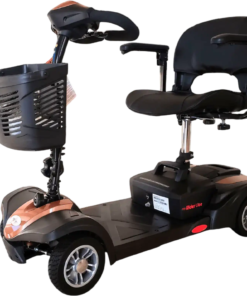 EV Rider Minirider Lite Mobility Scooter 4 Wheel 280 lbs. Capacity 4 MPH 10 Miles 12Ah SLA Rose Gold Open Box