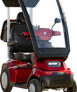 Alternative view of Afikim Afiscooter S4 4-Wheel Electric Mobility Scooter Red New