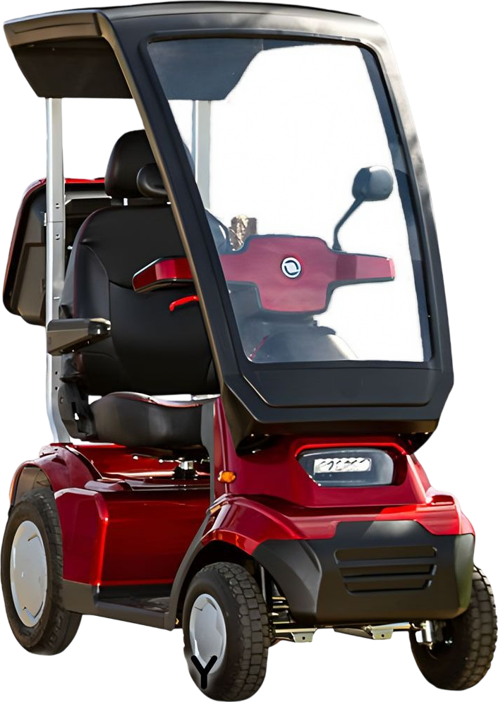 Afikim Afiscooter S4 4-Wheel Electric Mobility Scooter Red New - Image 2