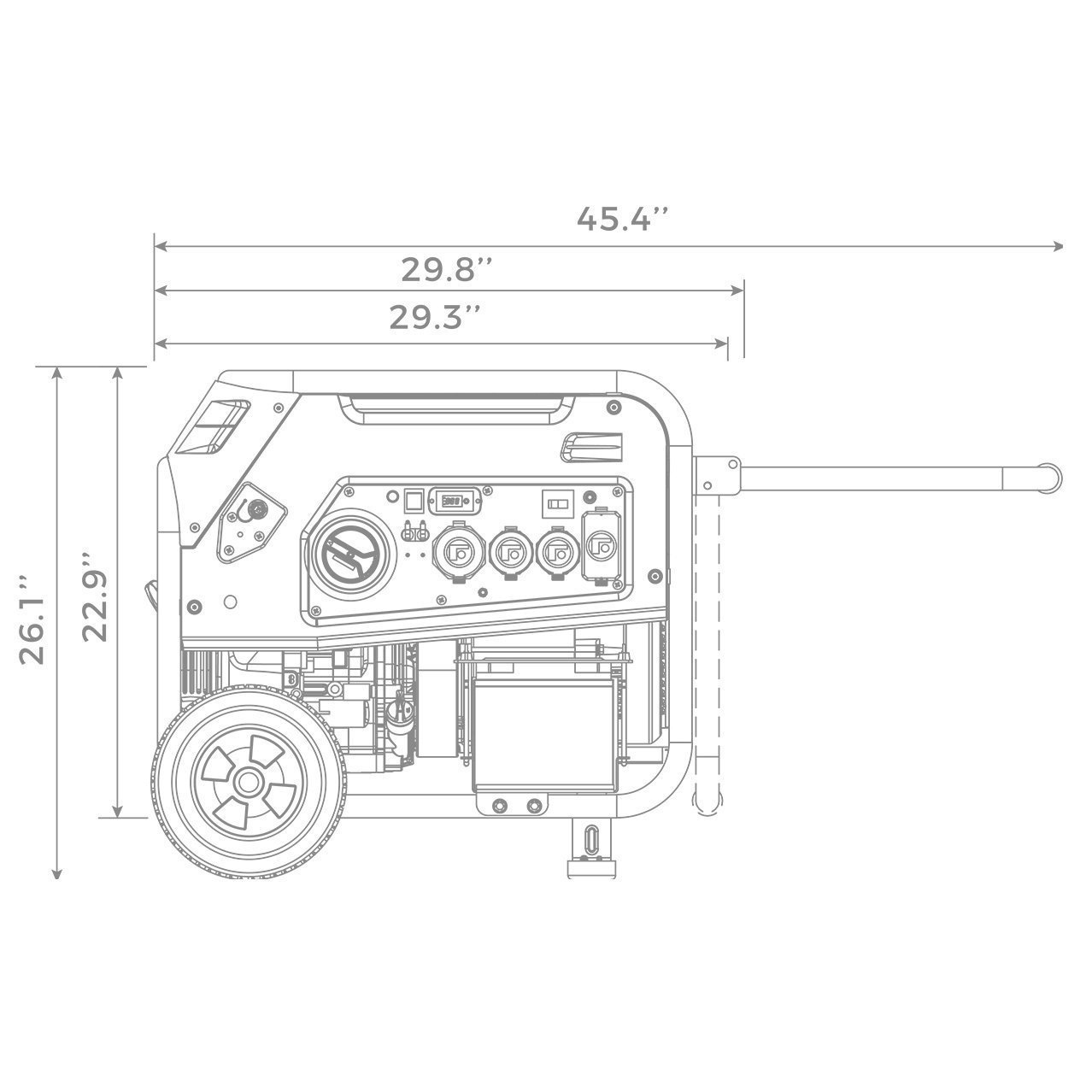 Firman T07571F 7500W/9400W Electric Start 50A Tri-Fuel Gas Propane Natural Gas Generator Manufacturer RFB - Image 6