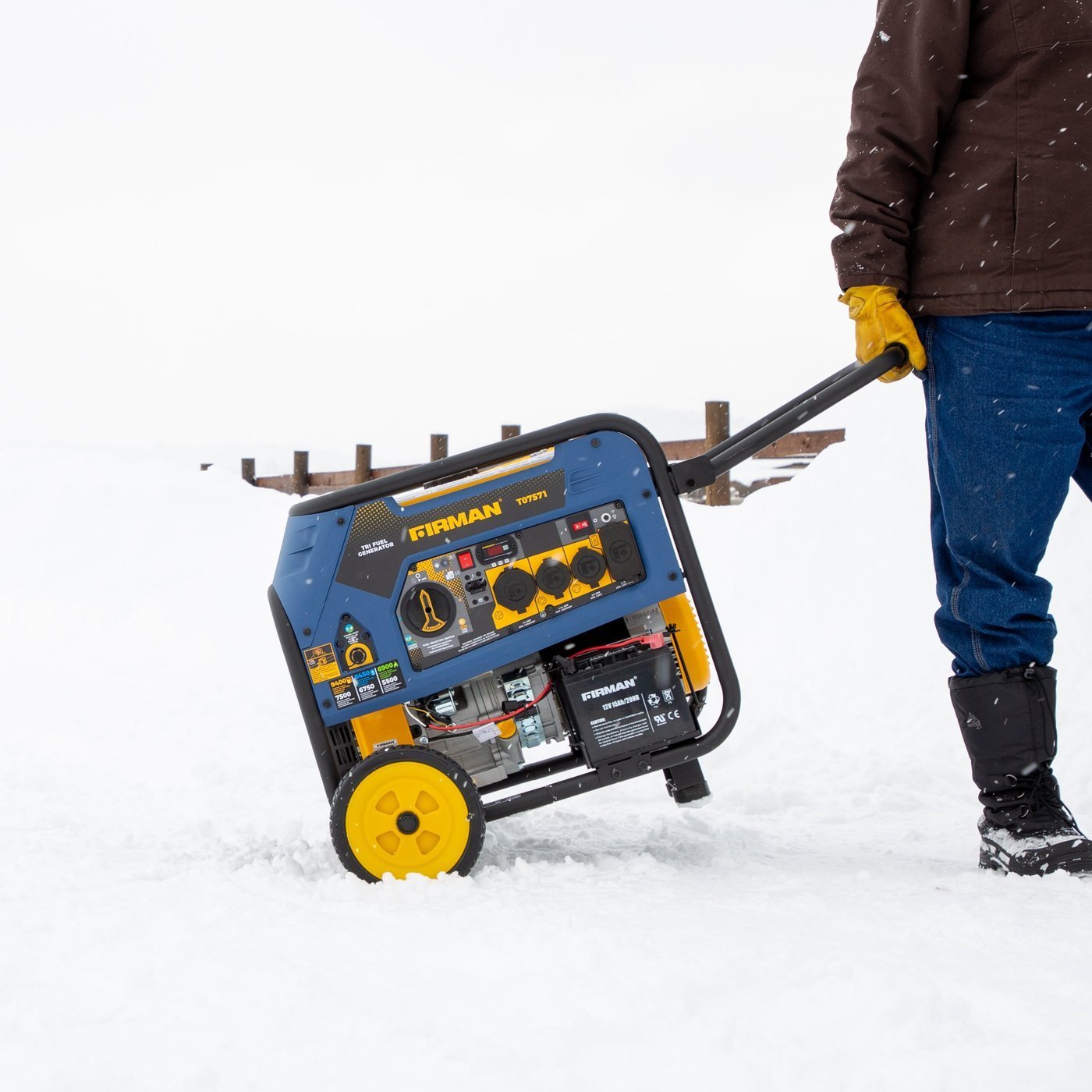 Firman T07571F 7500W/9400W Electric Start 50A Tri-Fuel Gas Propane Natural Gas Generator Manufacturer RFB - Image 4