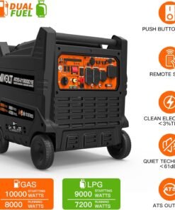 Alternative view of Aivolt 8000W/10000W Generator Dual Fuel Inverter 50 Amp Remote Electric Start New