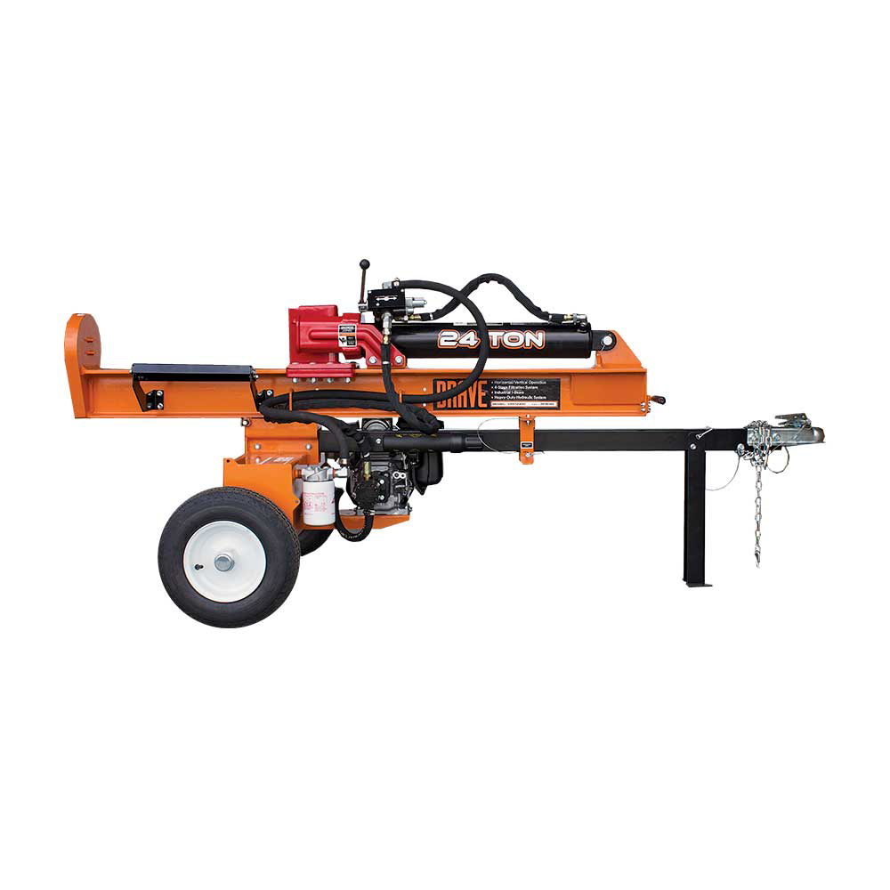 Brave Tow Behind Log Splitter 24-Ton Vertical/Horizontal Portable Gas with Honda GC160 Engine 160cc VH1724GC New - Image 4