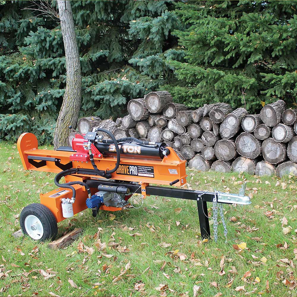 Brave Tow Behind Log Splitter 37-Ton Vertical/Horizontal Portable Gas with Honda GX270 Engine 270cc VH1737GX New - Image 2