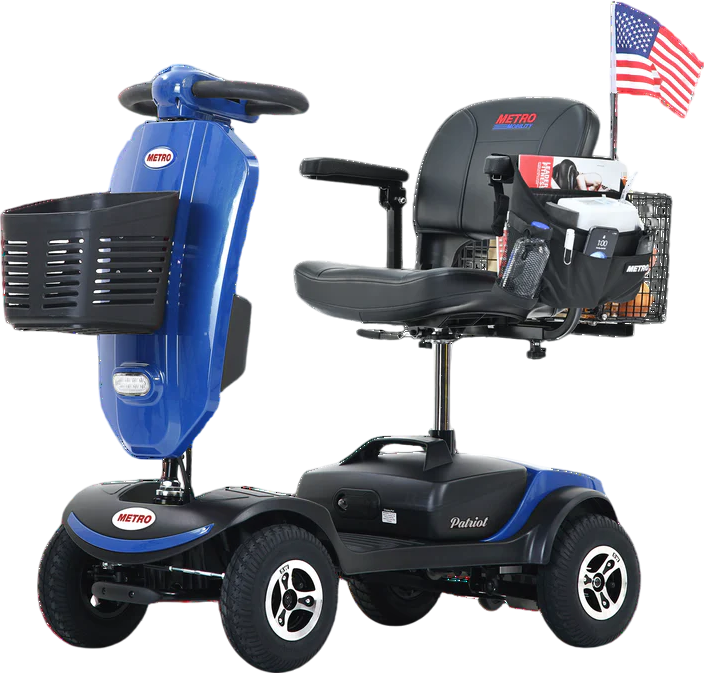 Metro Mobility Patriot 4 Wheel Mobility Scooter Electric 24V 12Ah 300W 4.97 MPH 10 Mile Range New - Image 2