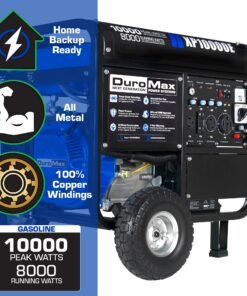 Alternative view of DuroMax XP10000E 8000W/10000W Gas Electric Start Generator New