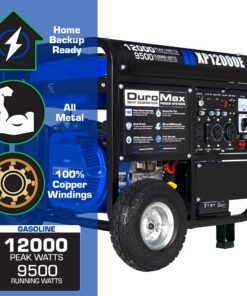 Alternative view of DuroMax XP12000E 9500W/12000W Gas Electric Start Generator New